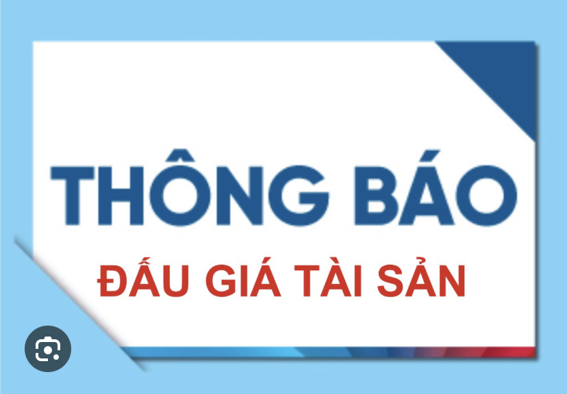 THÔNG BÁO ĐẤU GIÁ TÀI SẢN